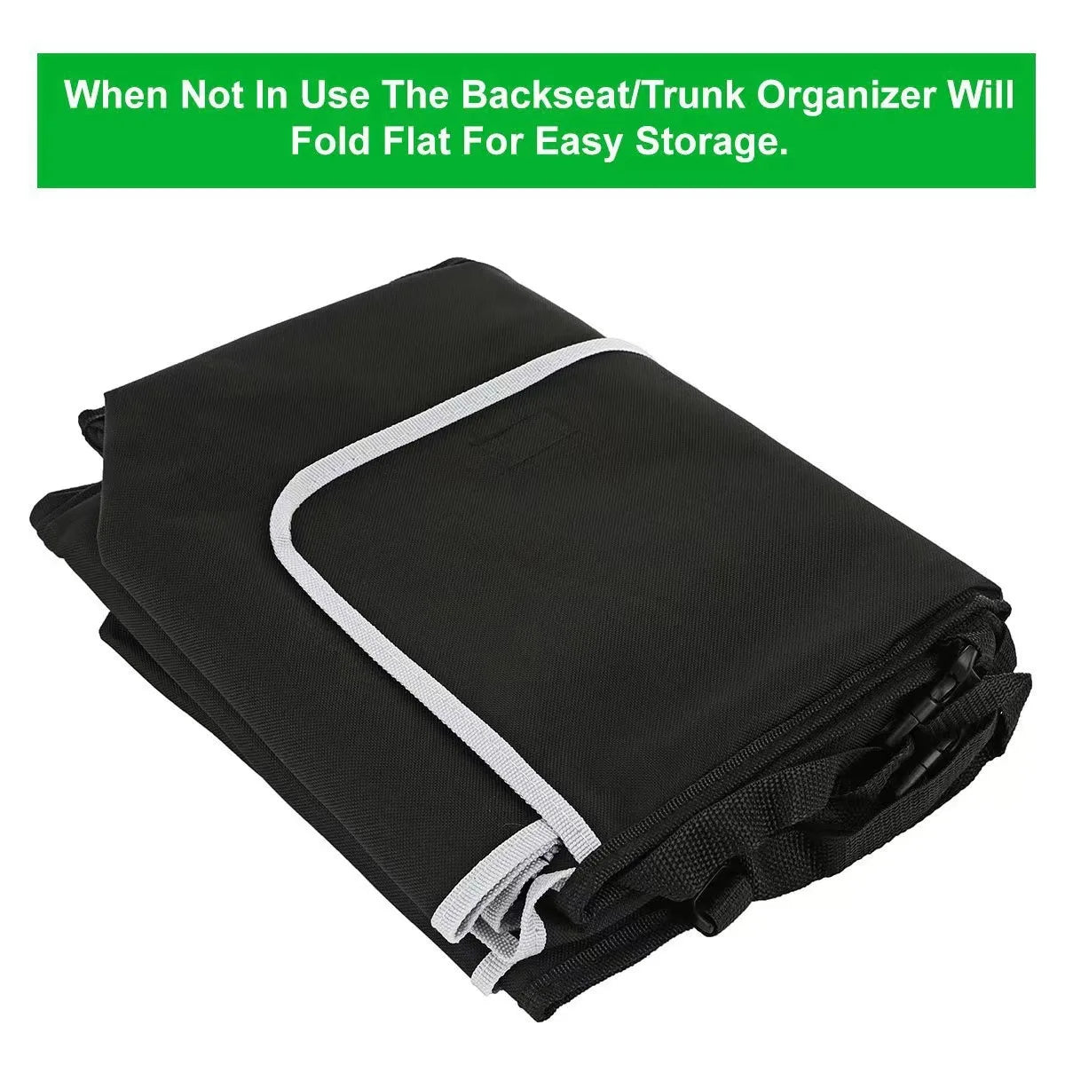 Car Back Seat Hanging Organizer - Nylon Storage Bag - Drive Mellow