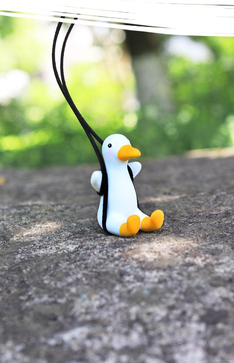 Swinging Duck Mirror Charm
