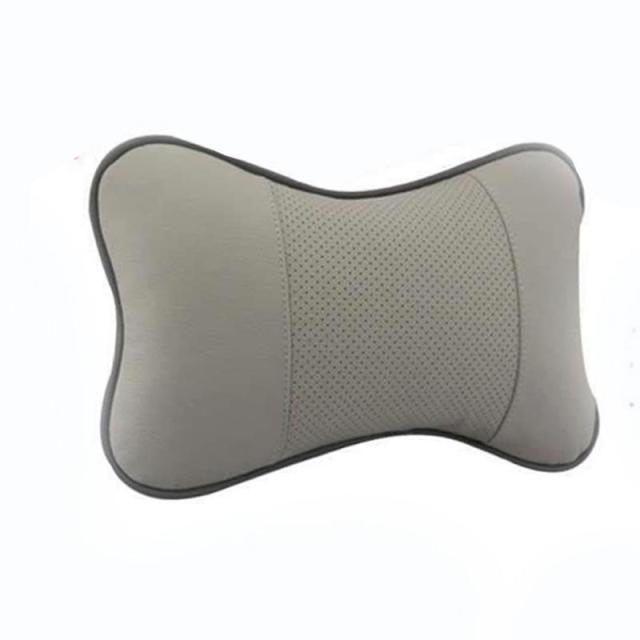 1pcs Universal Car Neck Pillows PVC Leather Breathable Mesh Auto Car Neck Rest Headrest Cushion  Headrest Pillow Pillow Neck Pillows Both Side Pu Leather Pack Headrest Fit for Most Cars Filled Fiber Universal Car Pillow Car Interior Accessories