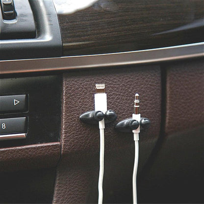 8-Piece Adhesive Car Cord Clip Set