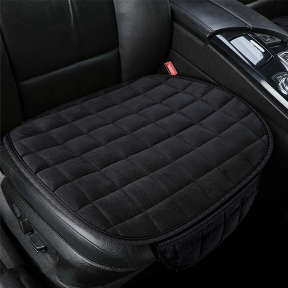 Plush Car Seat Cushion - Warm, Anti-Slip & Breathable - Drive Mellow