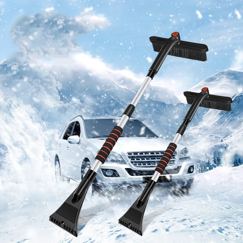 Extendable Car Snow Shovel Ice Scraper - Winter Windshield Tool - Drive Mellow