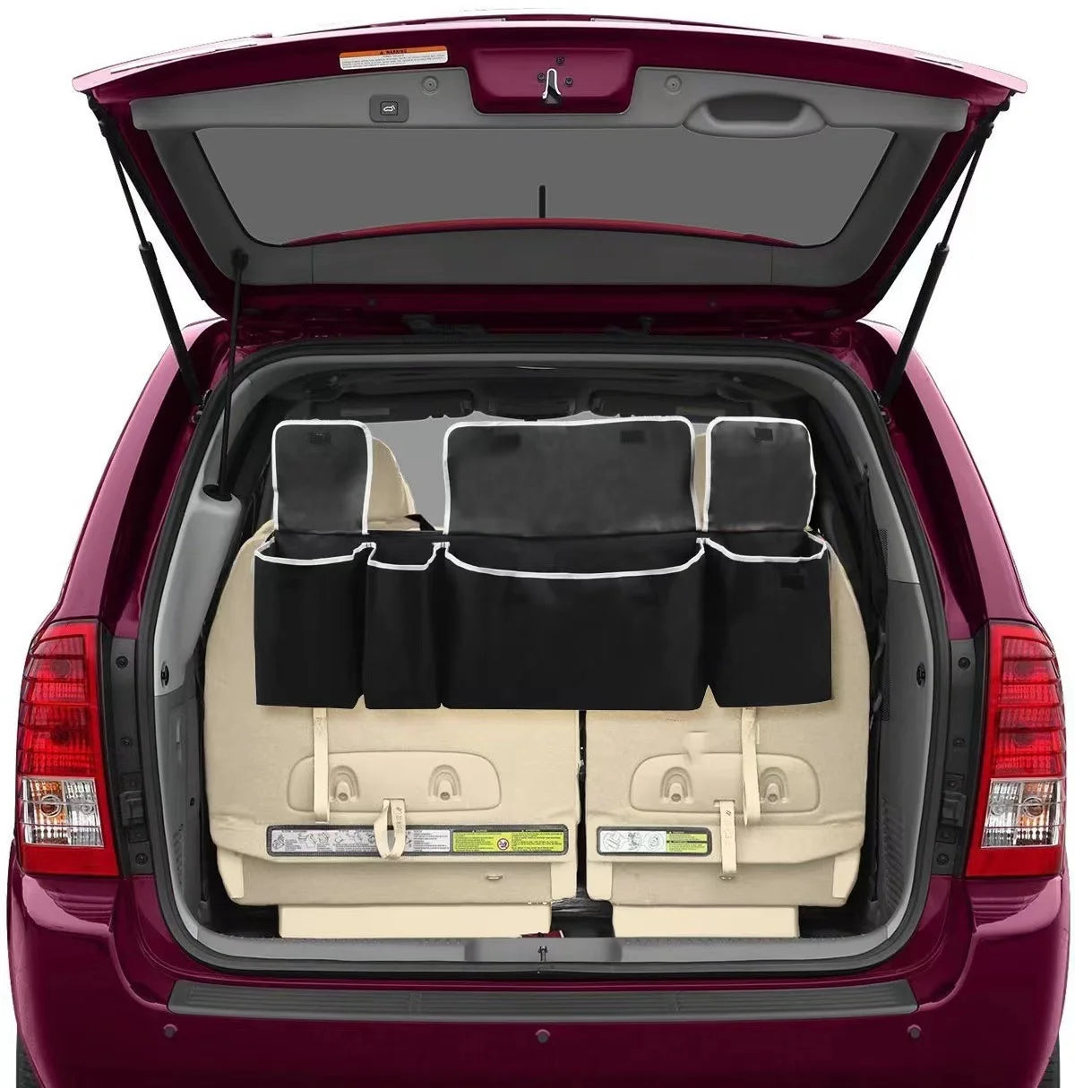 Car Back Seat Hanging Organizer - Nylon Storage Bag - Drive Mellow