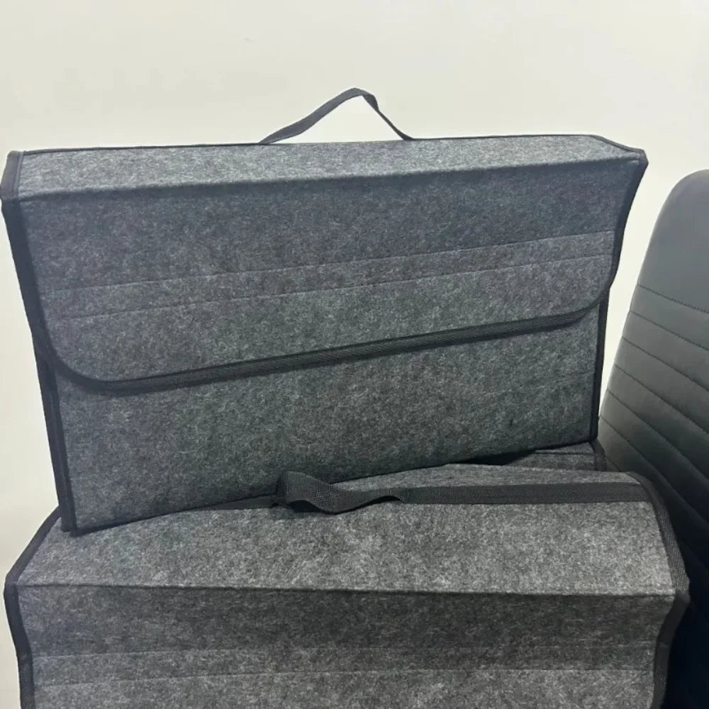 Soft Felt Trunk Organizer - Anti-Slip Storage Box - Drive Mellow