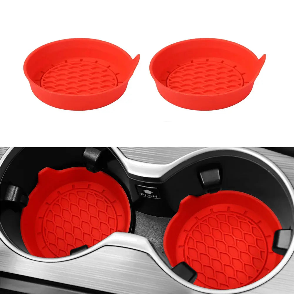 Silicone Cup Holder Coasters - Non-Slip Universal Fit - Drive Mellow