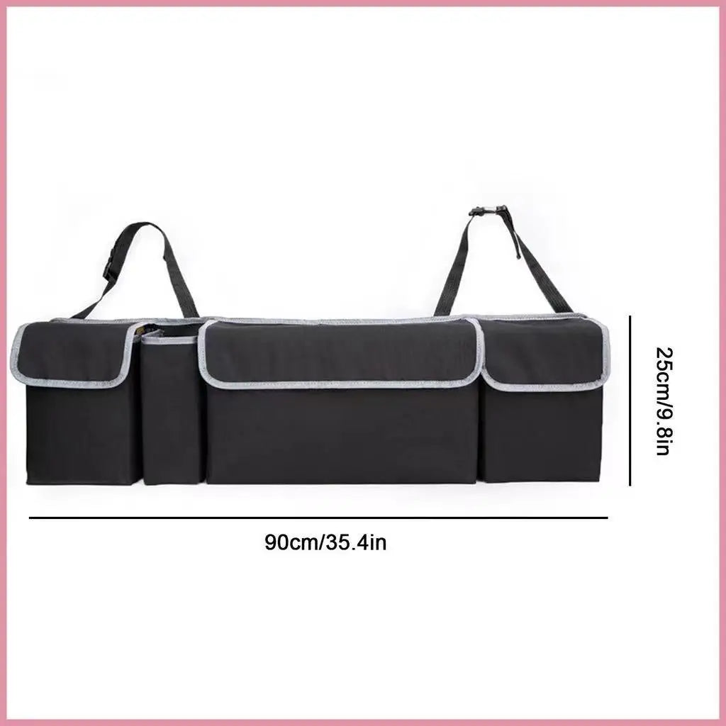 Car Back Seat Hanging Organizer - Nylon Storage Bag - Drive Mellow