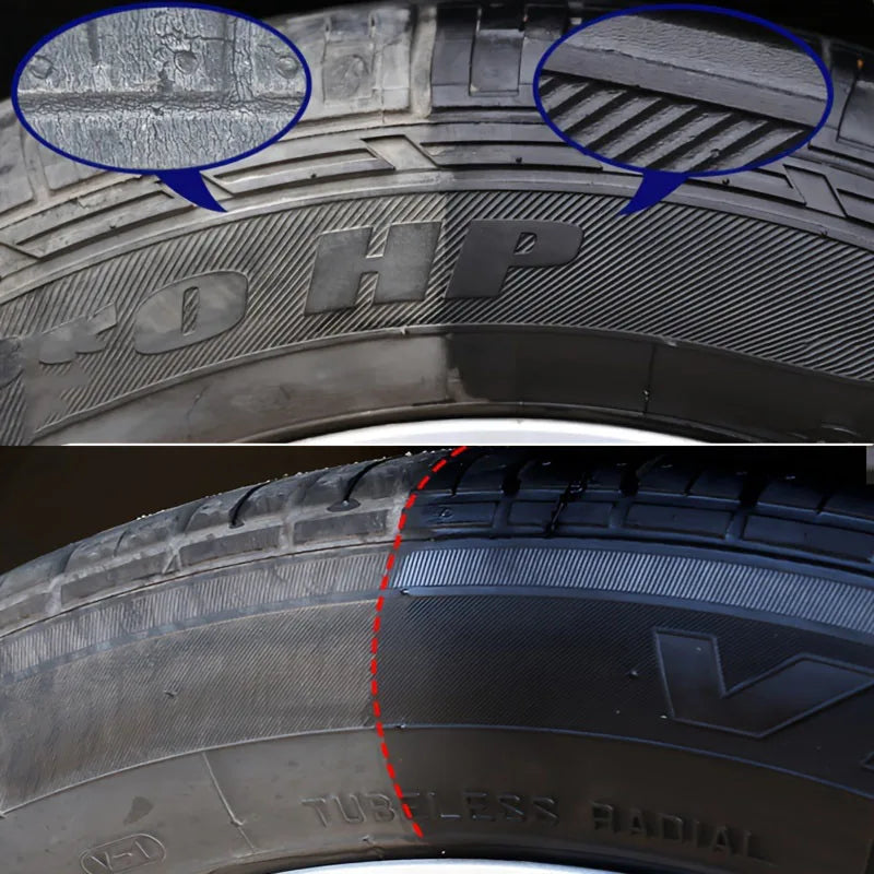 Tire Shine Wax - Long-Lasting Black Gloss Restorer - Drive Mellow