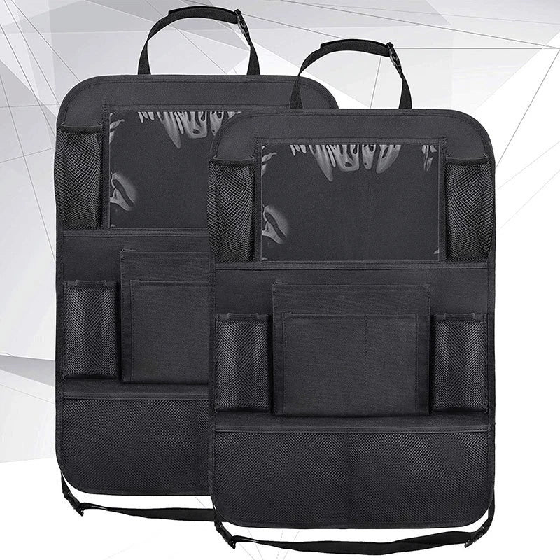 Car Back Seat Organizer with Tablet Holder - 9 Pockets - Drive Mellow