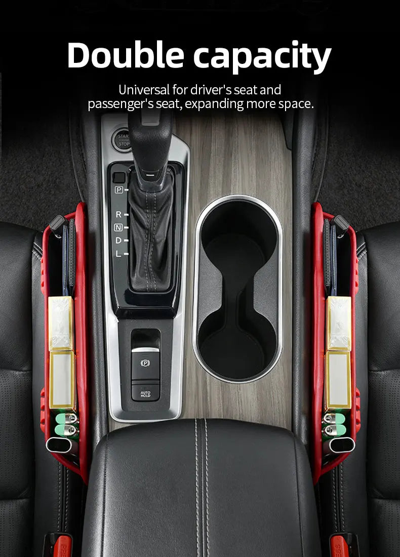 Car Seat Gap Storage Organizer with Cable Management - Drive Mellow