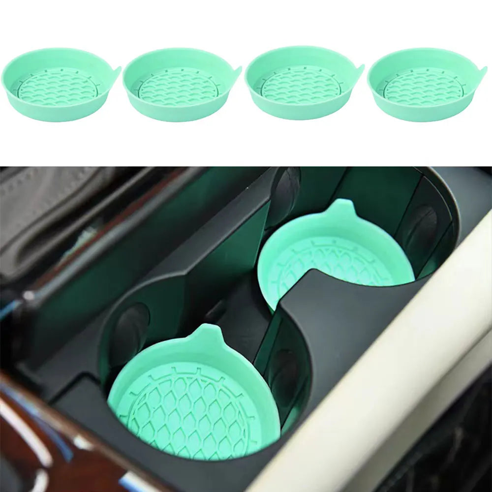 Silicone Cup Holder Coasters - Non-Slip Universal Fit - Drive Mellow