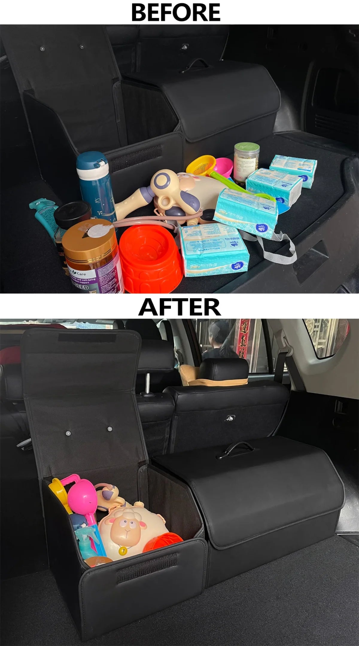 Collapsible Car Trunk Organizer - Waterproof Storage - Drive Mellow
