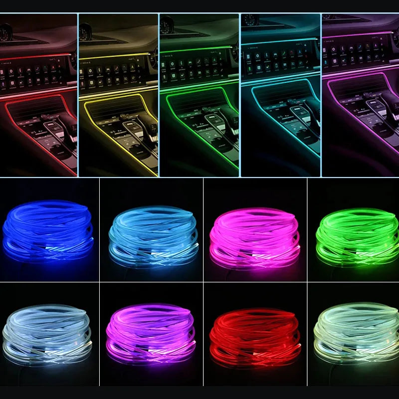 Car Interior LED Ambient Light Strip - App Control RGB - Drive Mellow