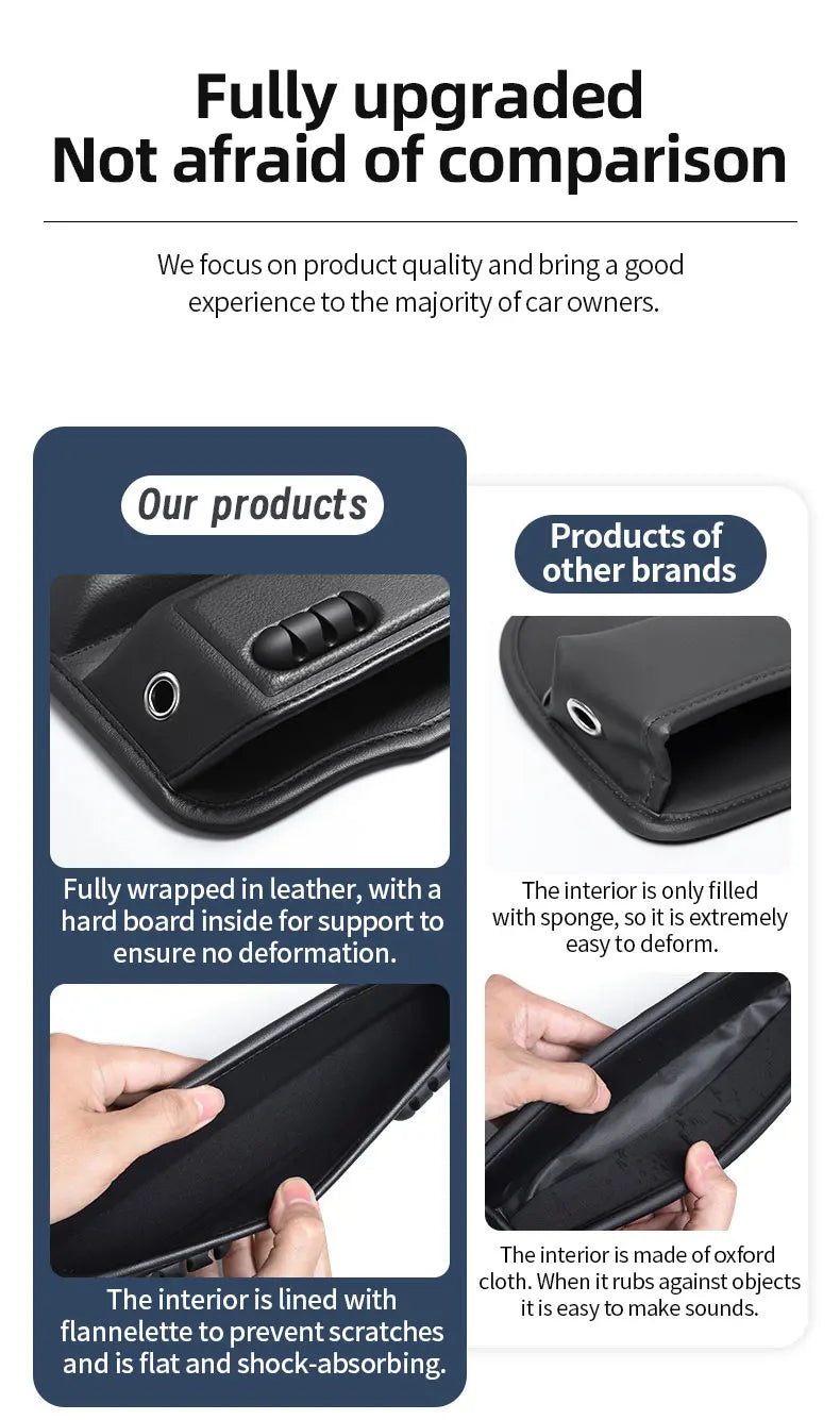 Car Seat Gap Storage Organizer with Cable Management - Drive Mellow