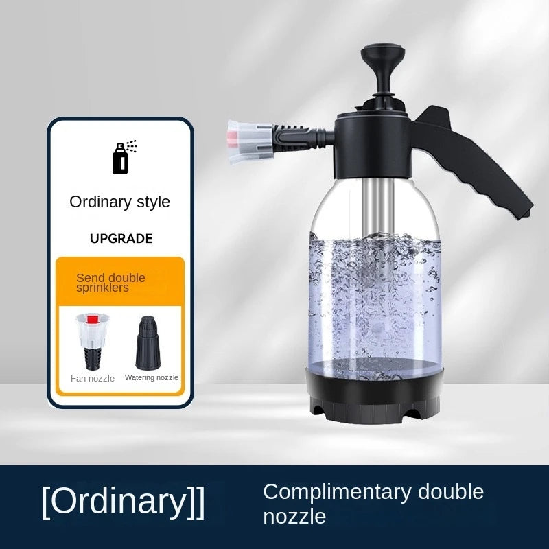 2L Hand Pump Foam Sprayer - 3 Nozzles - Car Wash Foam Cannon - Drive Mellow