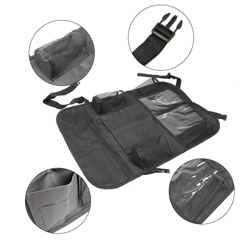 Car Back Seat Organizer with Tablet Holder - 9 Pockets - Drive Mellow