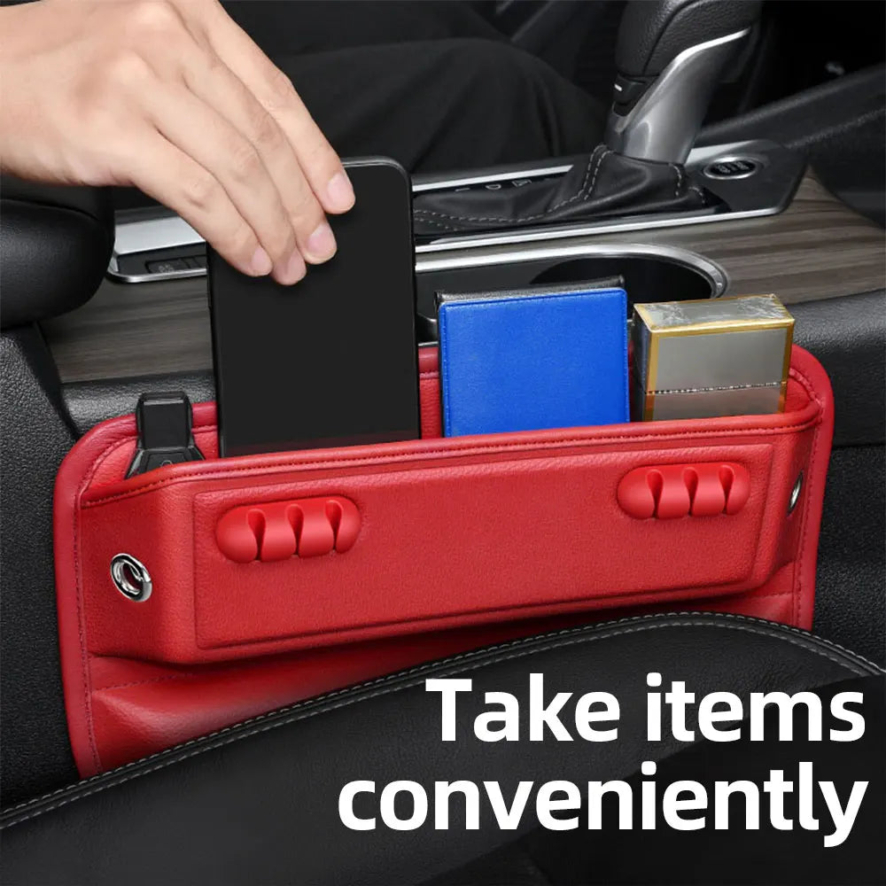 Car Seat Gap Storage Organizer with Cable Management - Drive Mellow
