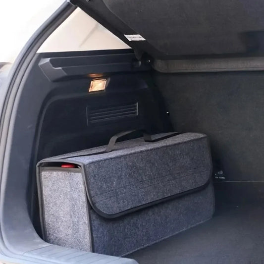 Soft Felt Trunk Organizer - Anti-Slip Storage Box - Drive Mellow