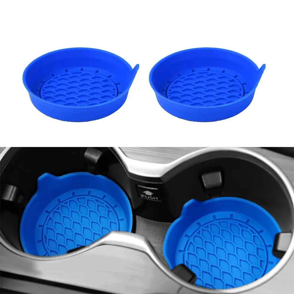Silicone Cup Holder Coasters - Non-Slip Universal Fit - Drive Mellow