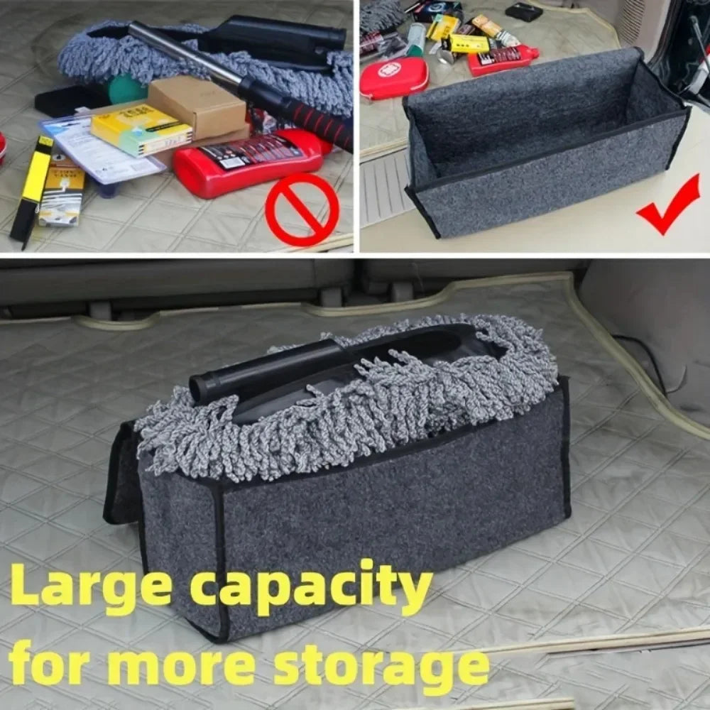 Soft Felt Trunk Organizer - Anti-Slip Storage Box - Drive Mellow