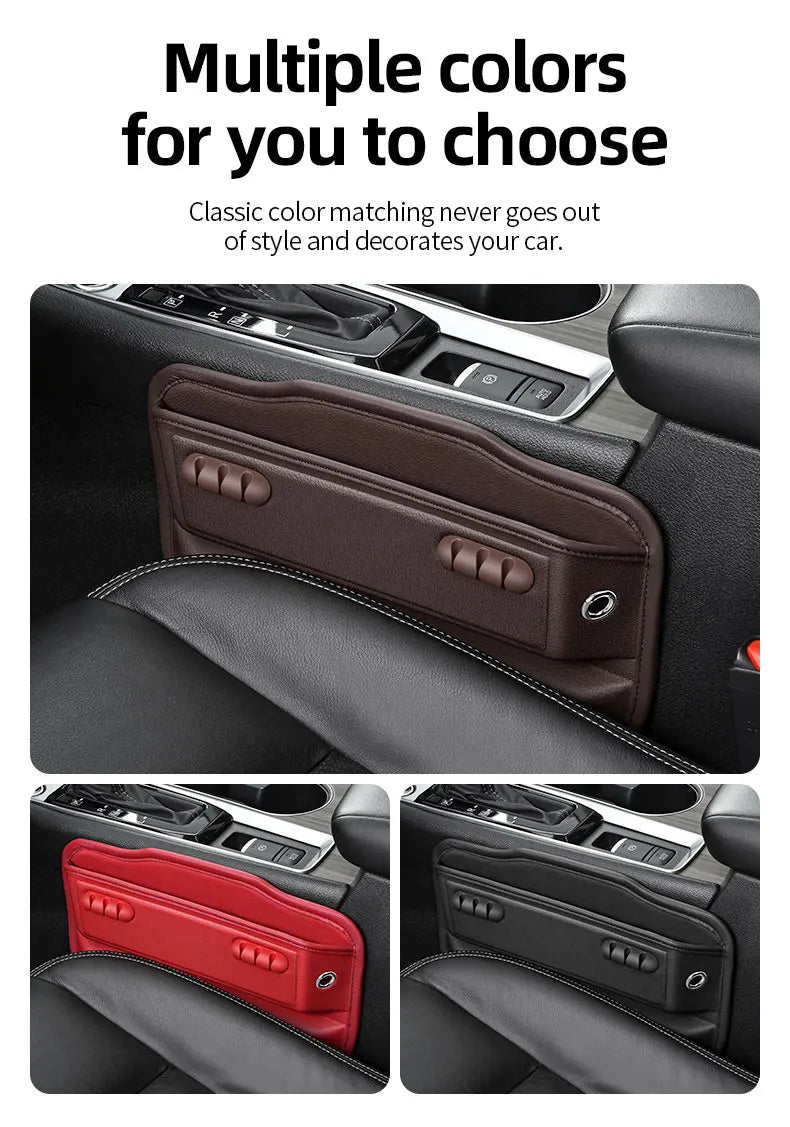 Car Seat Gap Storage Organizer with Cable Management - Drive Mellow