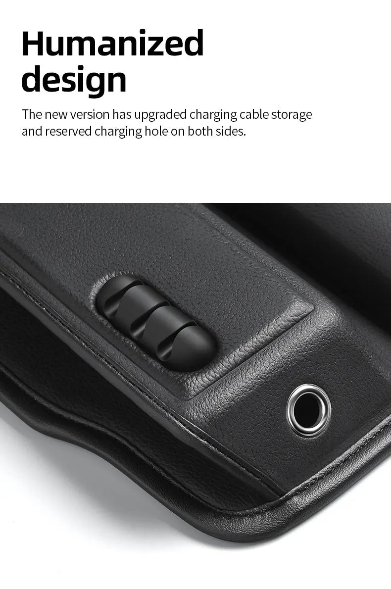 Car Seat Gap Storage Organizer with Cable Management - Drive Mellow