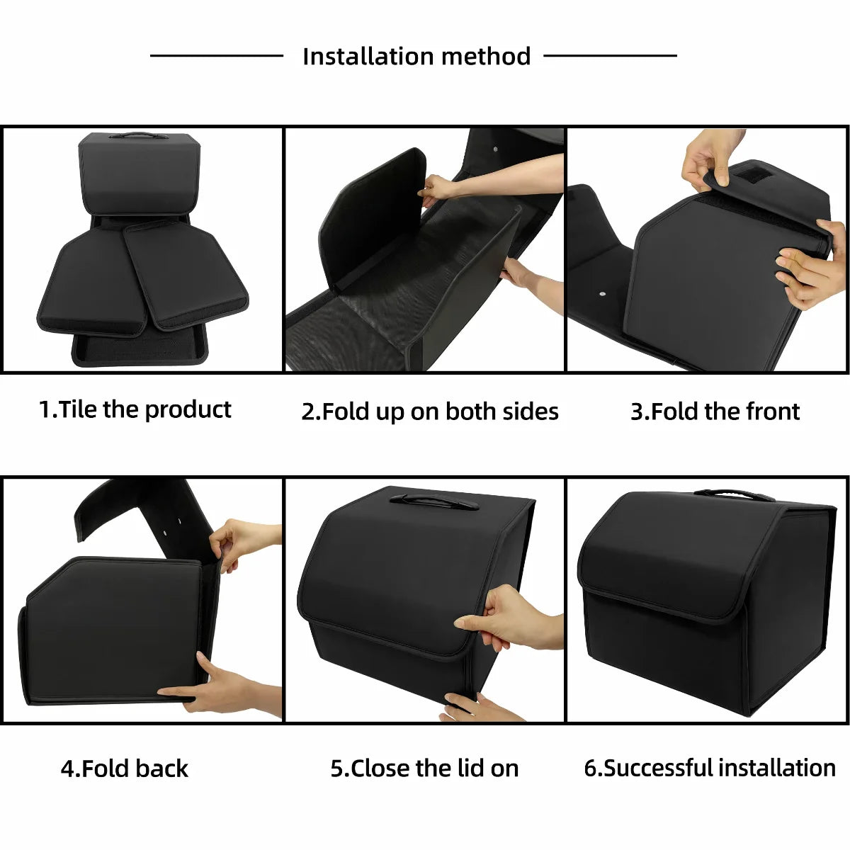 Collapsible Car Trunk Organizer - Waterproof Storage - Drive Mellow