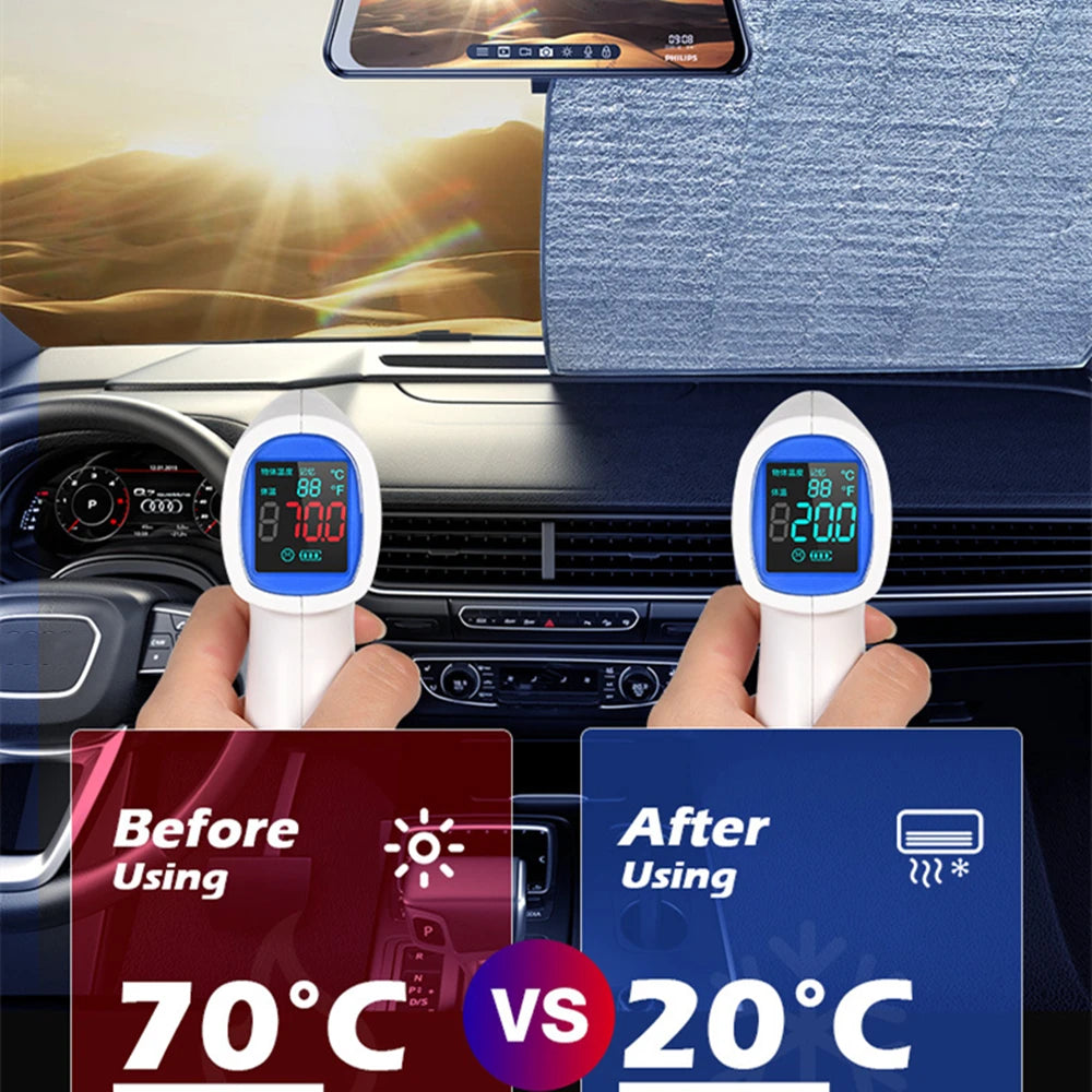 Foldable Windshield Cover - Snow, Ice & Sun Protection - Drive Mellow