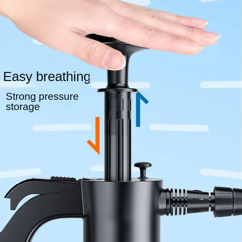 2L Hand Pump Foam Sprayer - 3 Nozzles - Car Wash Foam Cannon - Drive Mellow