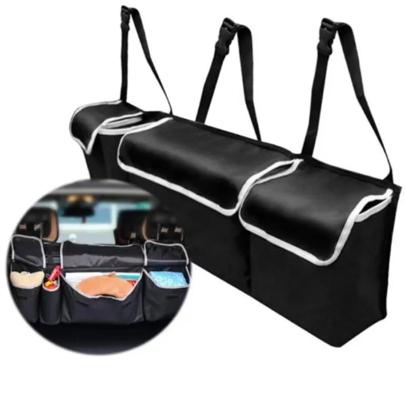 Car Back Seat Hanging Organizer - Nylon Storage Bag - Drive Mellow