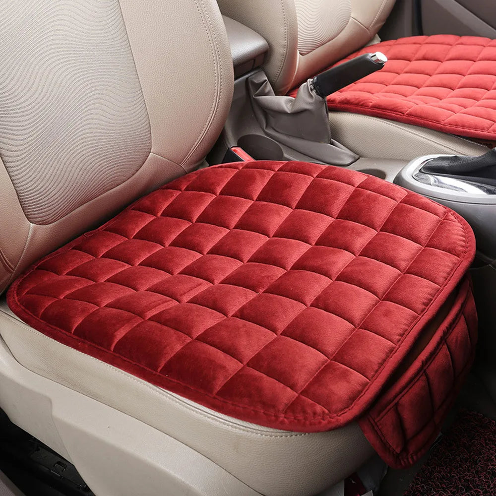 Plush Car Seat Cushion - Warm, Anti-Slip & Breathable - Drive Mellow