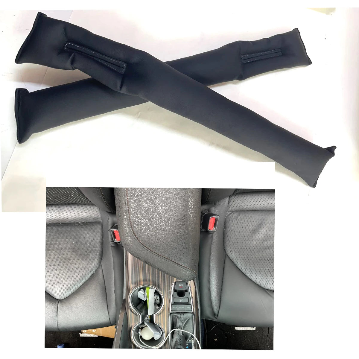 Car Seat Gap Filler - Premium Leather Padding - Drive Mellow