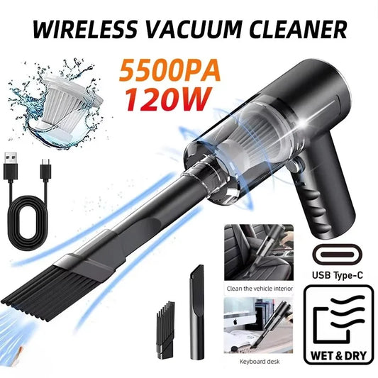 Powerful Wireless Car Vacuum - 120W Wet & Dry - Drive Mellow