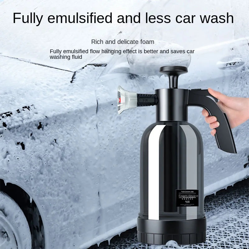 2L Hand Pump Foam Sprayer - 3 Nozzles - Car Wash Foam Cannon - Drive Mellow