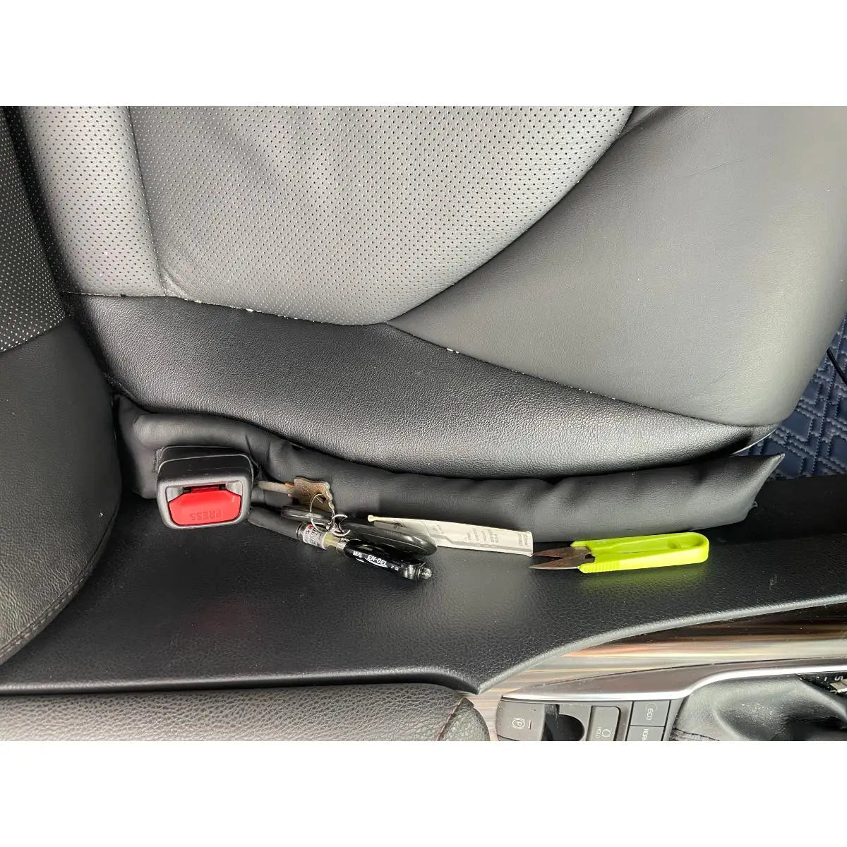 Car Seat Gap Filler - Premium Leather Padding - Drive Mellow