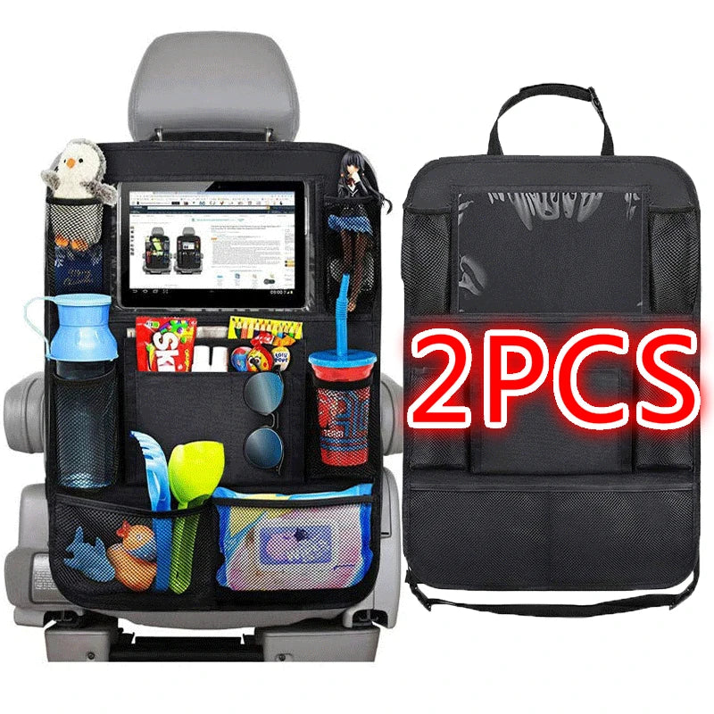 Car Back Seat Organizer with Tablet Holder - 9 Pockets - Drive Mellow