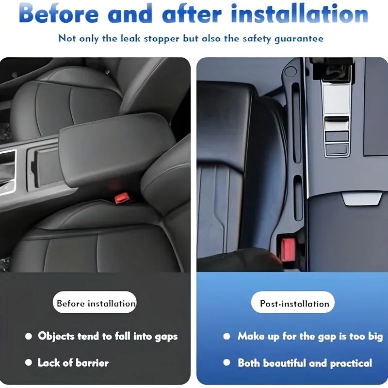 No-Drop Car Seat Gap Filler – Stop Losing Phones & Keys Instantly - Drive Mellow