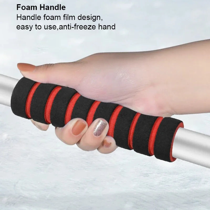 Extendable Car Snow Shovel Ice Scraper - Winter Windshield Tool - Drive Mellow