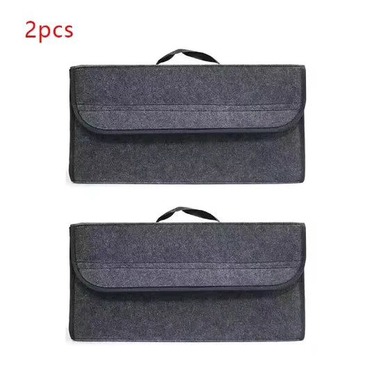 Soft Felt Trunk Organizer - Anti-Slip Storage Box - Drive Mellow