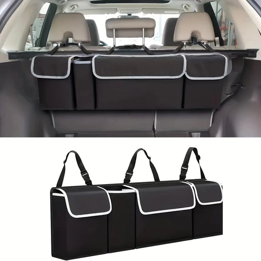 Car Back Seat Hanging Organizer - Nylon Storage Bag - Drive Mellow