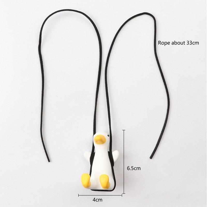 Swinging Duck Mirror Charm