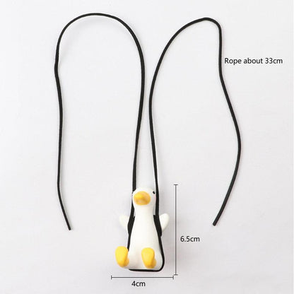 Swinging Duck Mirror Charm