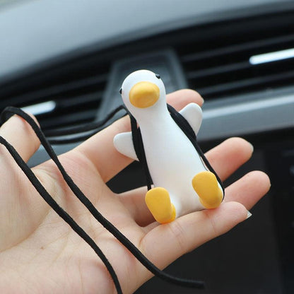 Swinging Duck Mirror Charm