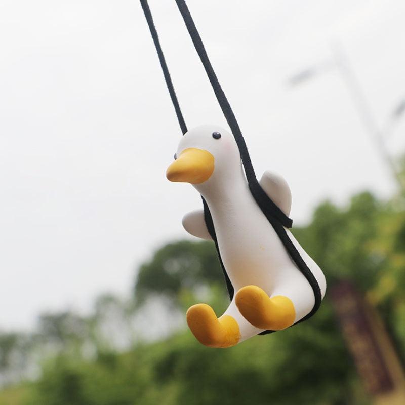 Swinging Duck Mirror Charm