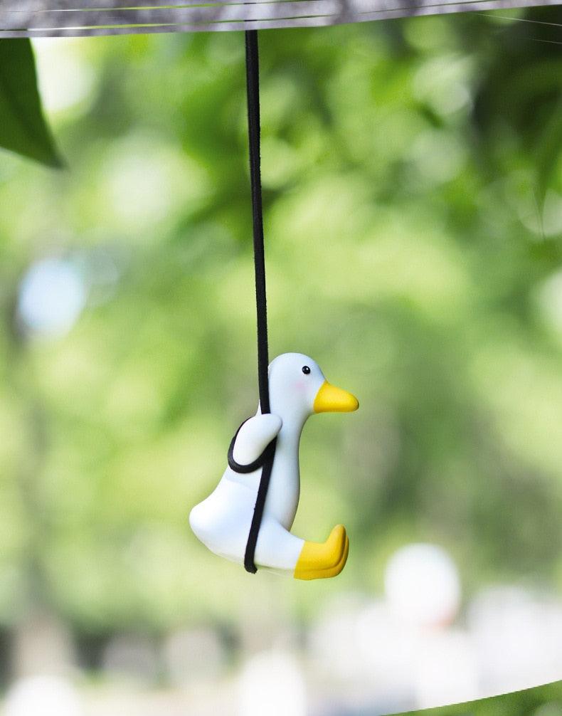 Swinging Duck Mirror Charm