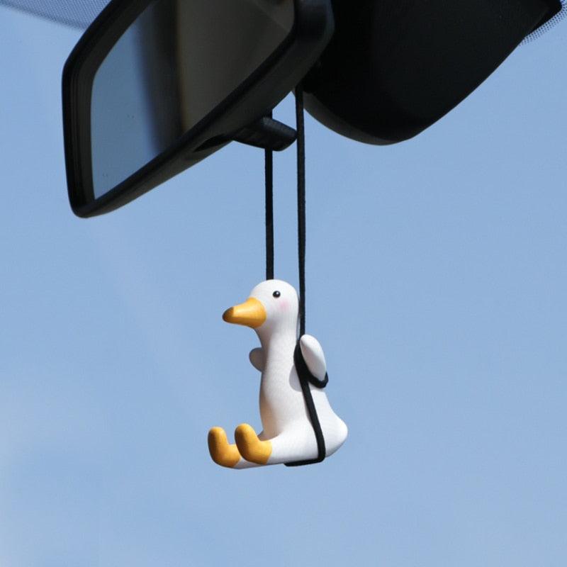 Swinging Duck Rearview Mirror Charm