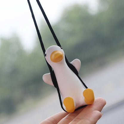 Swinging Duck Mirror Charm