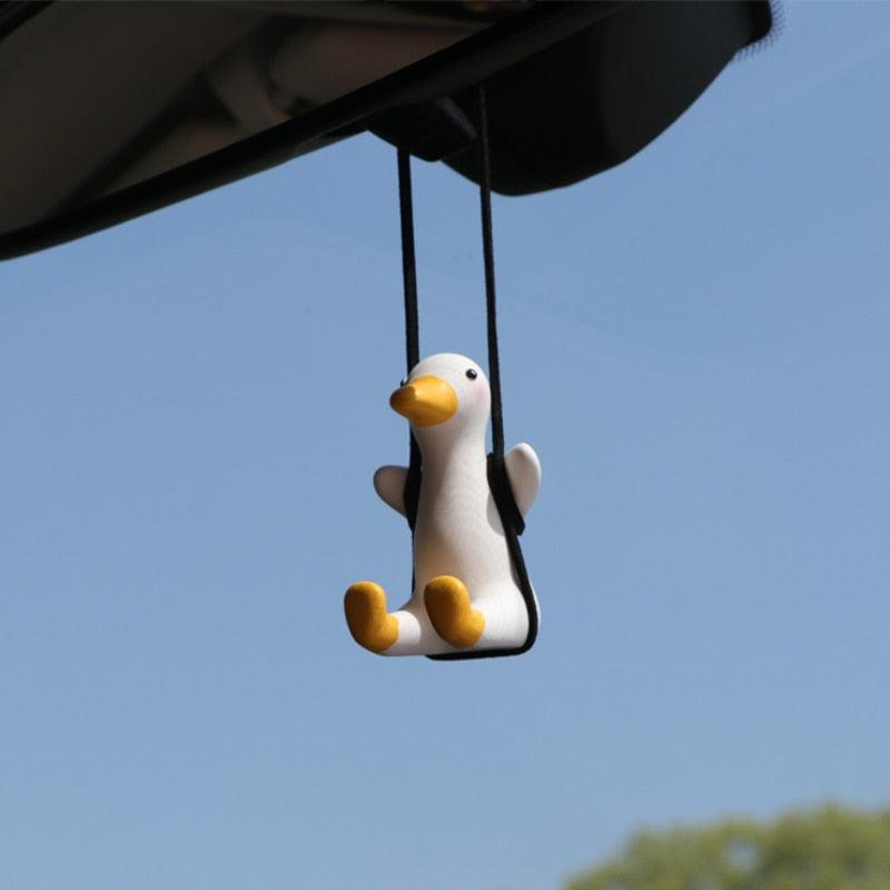 Swinging Duck Mirror Charm