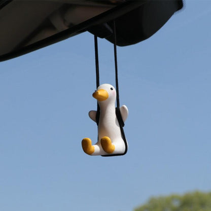 Swinging Duck Mirror Charm
